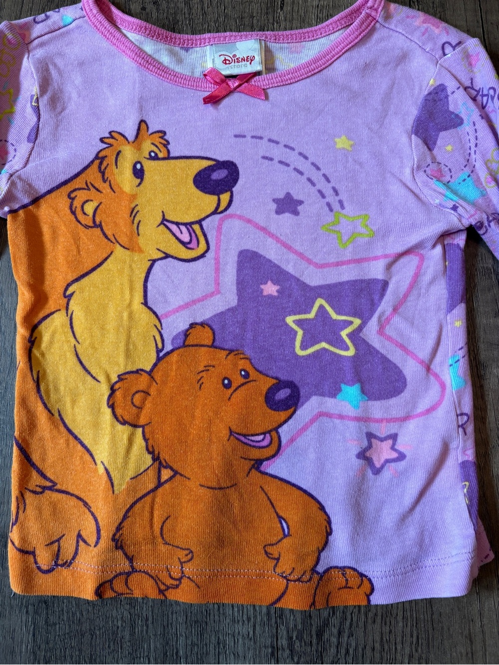 Vintage 2000s Y2K Disney Bear In The Big Blue House Toddler Girl Pajamas Sz 4 - Picture 2 of 7